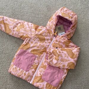 Patagonia Baby Reversible Fown Sweater Hoody 12-18M NWT